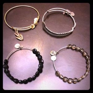 Alex and Ani Cattail Feather Lot